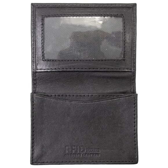 Genuine Leather Men's Card Case, Card Holder with RFID Blocking - Picture 5 of 10